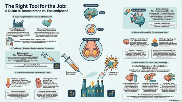 Infographic: Testosterone vs. enclomiphene
